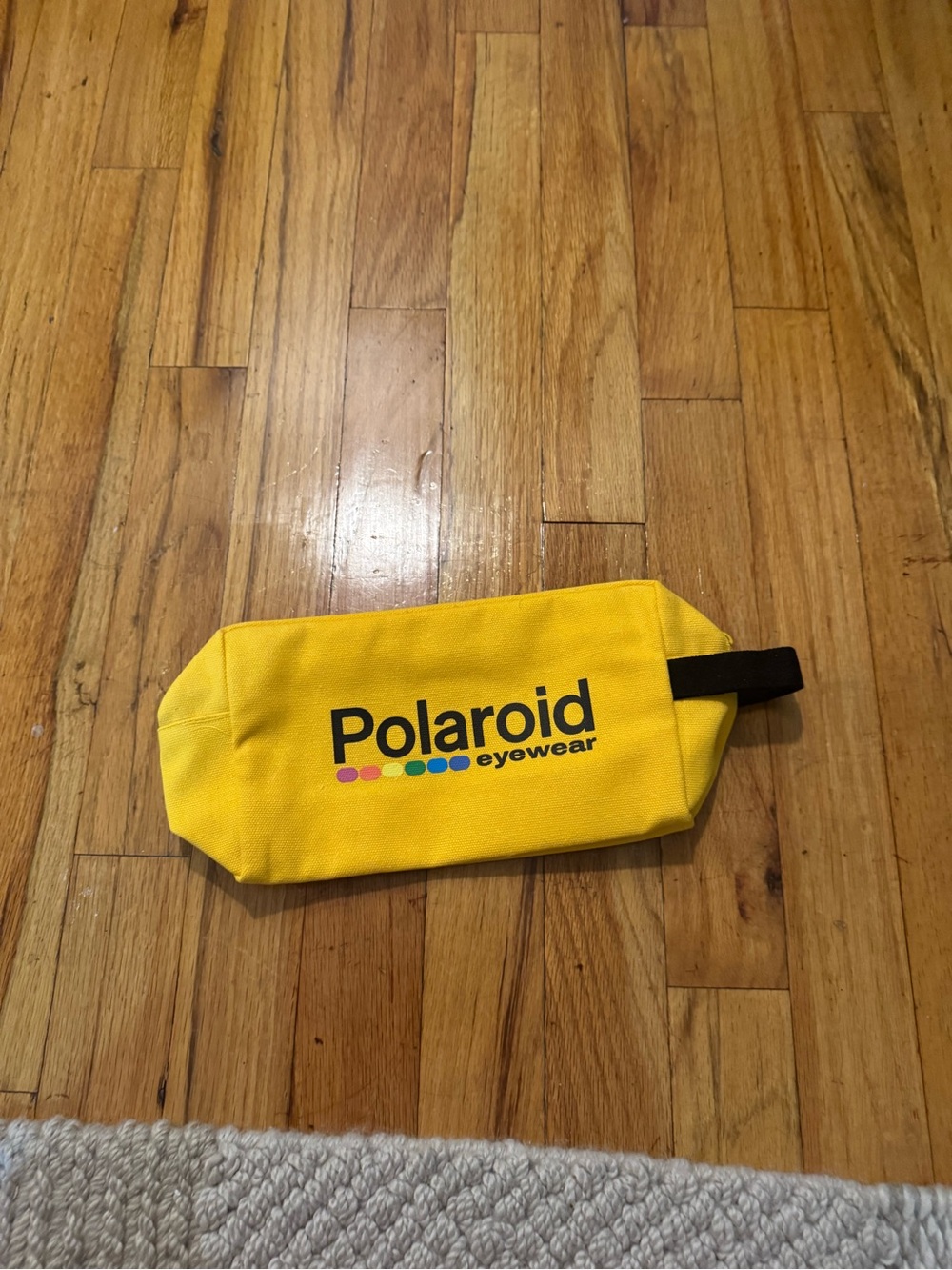 Polaroid Photography Yellow Zip Pouch with Logo